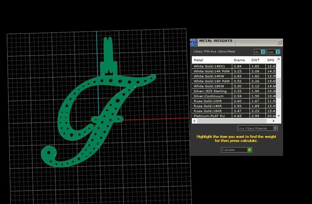 Initial Letters Pendant F 3D print model_9