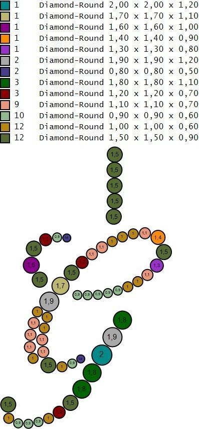 Initial Letters Pendant G 3D print model_12