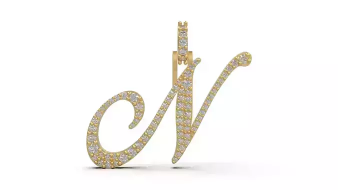 Initial Letters Pendant N 3D print model