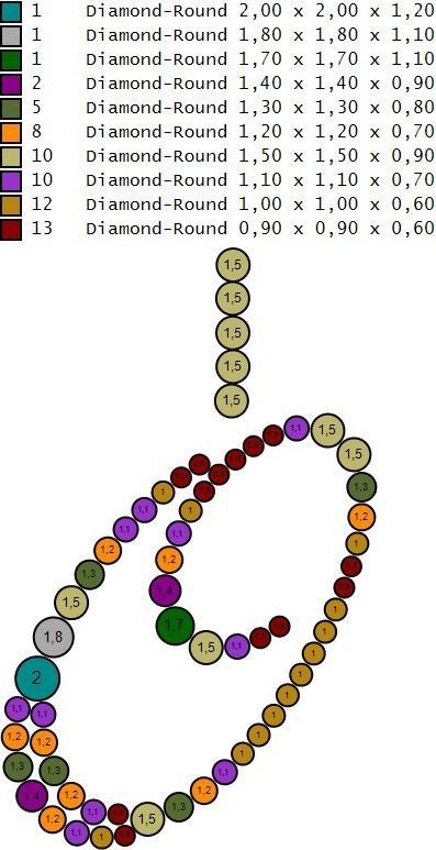 Initial Letters Pendant O 3D print model_12