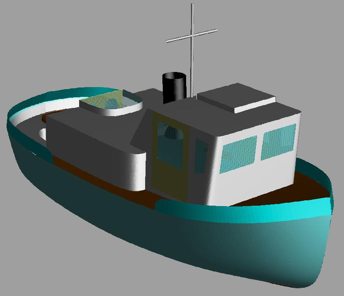 tugboat 3D print model_1
