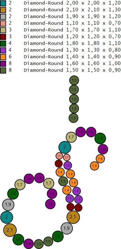 Initial Letters Pendant S 3D print model_11