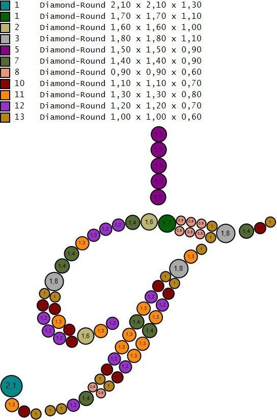 Initial Letters Pendant T 3D print model_11