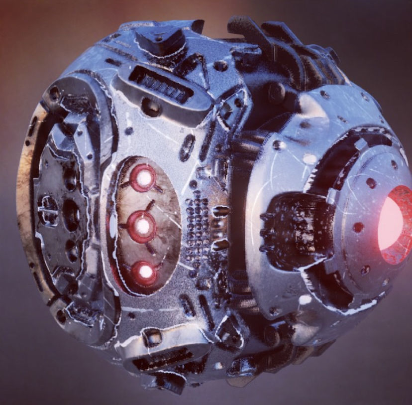 PhotoRealistic SciFi Probe 4K 3D model_1