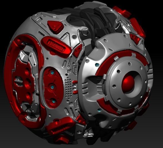 PhotoRealistic SciFi Probe 4K 3D model_3