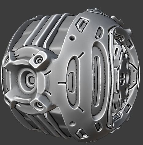 PhotoRealistic SciFi Probe 4K 3D model_5