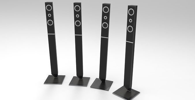 HOME THEATER Free low-poly 3D model