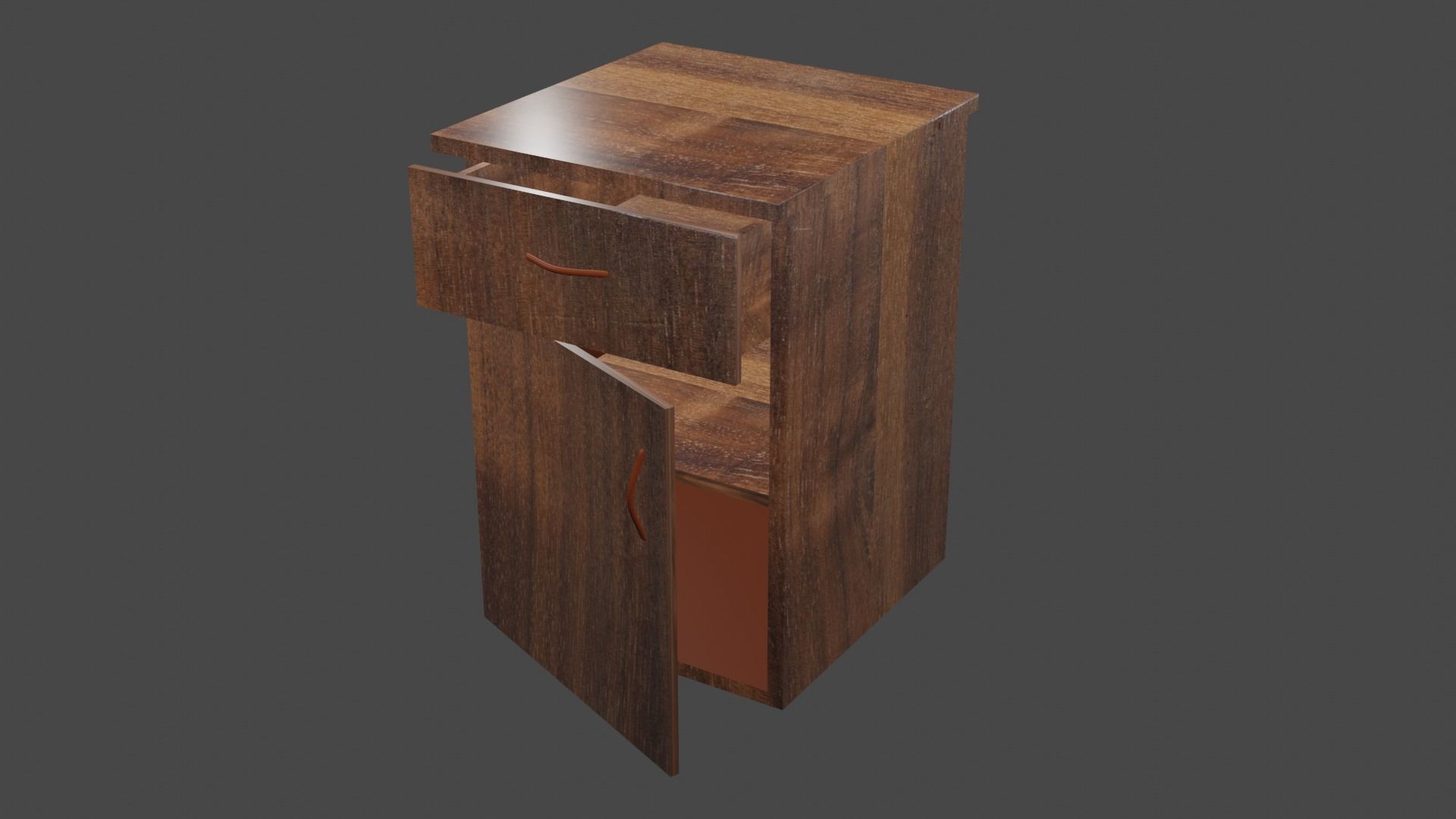 Bedside table 3D model_3