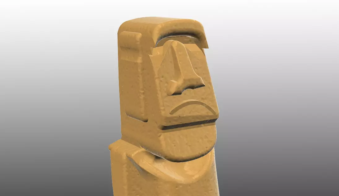 Aquarium Ornaments moai Free 3D print model
