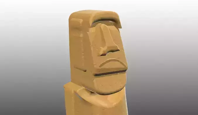 Aquarium Ornaments moai Free 3D print model