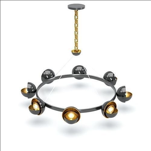 Chandelier 001 3D model