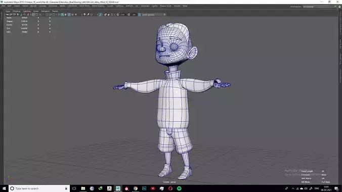 Alloy-Low poly character