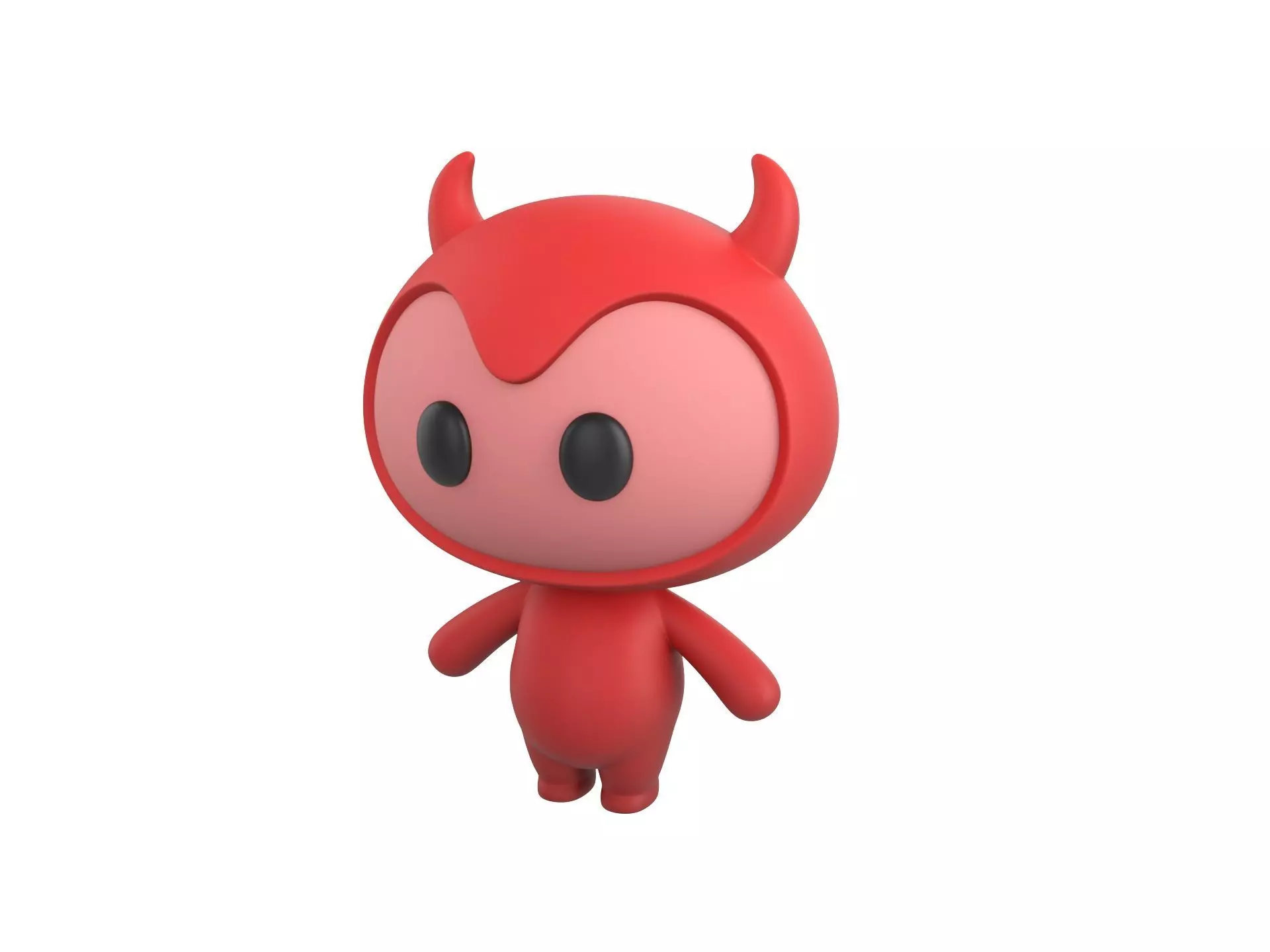 Character070 Devil Mascot 3D model