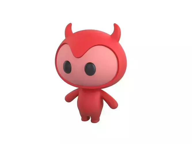 Character070 Devil Mascot