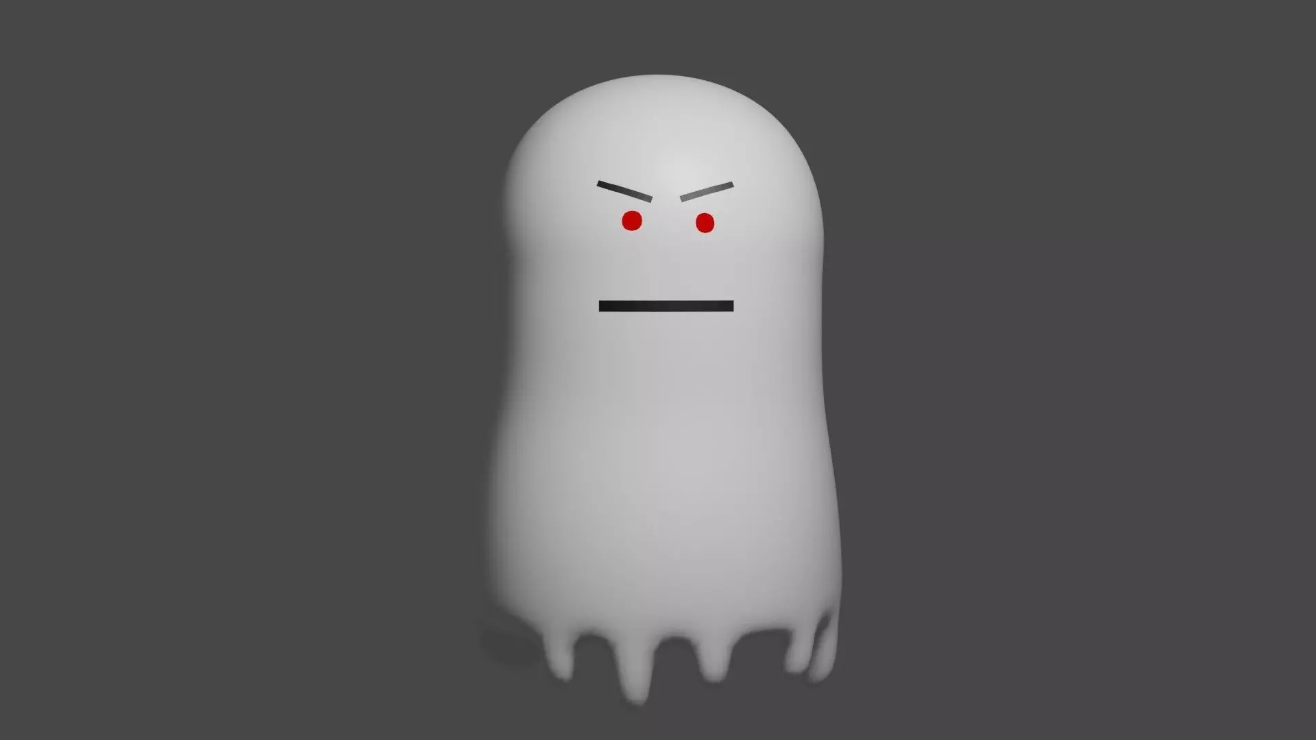 ghost soft body Low-poly 3D model_0