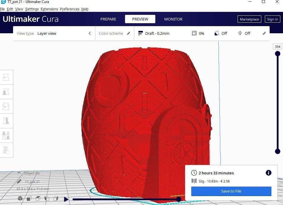 succulent plant pot 21 Spongebob 3D print model_10
