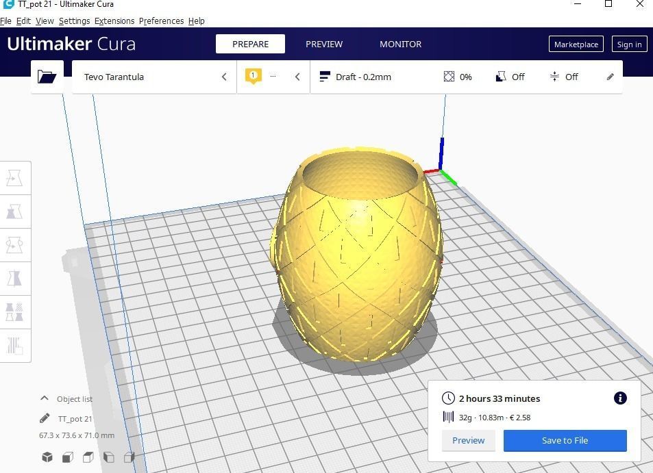 succulent plant pot 21 Spongebob 3D print model_9