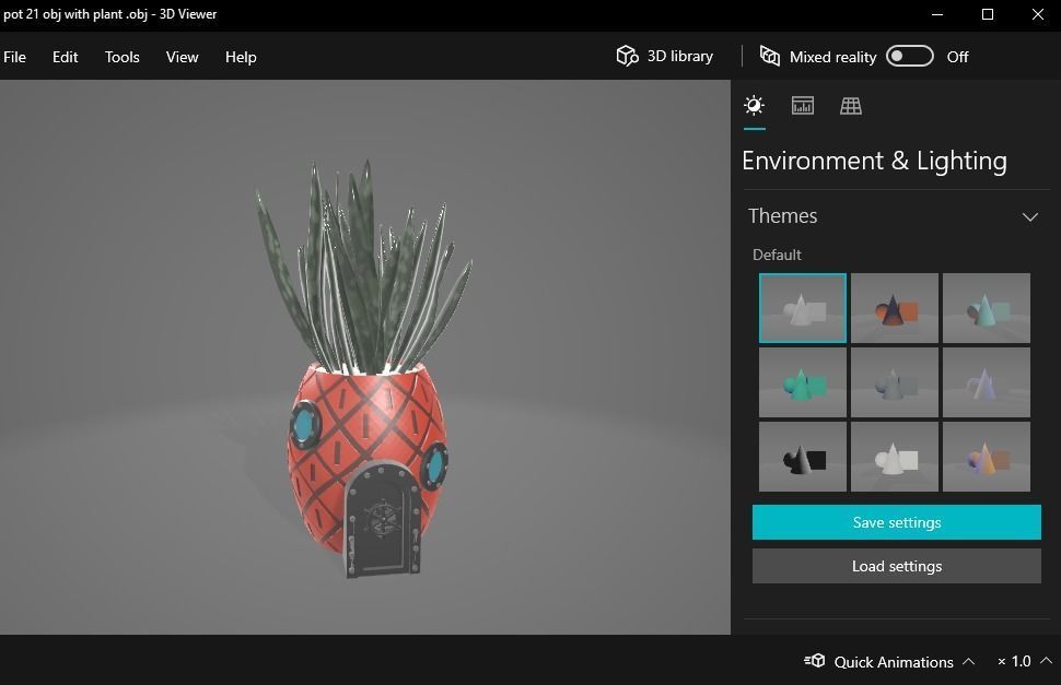 succulent plant pot 21 Spongebob 3D print model_16
