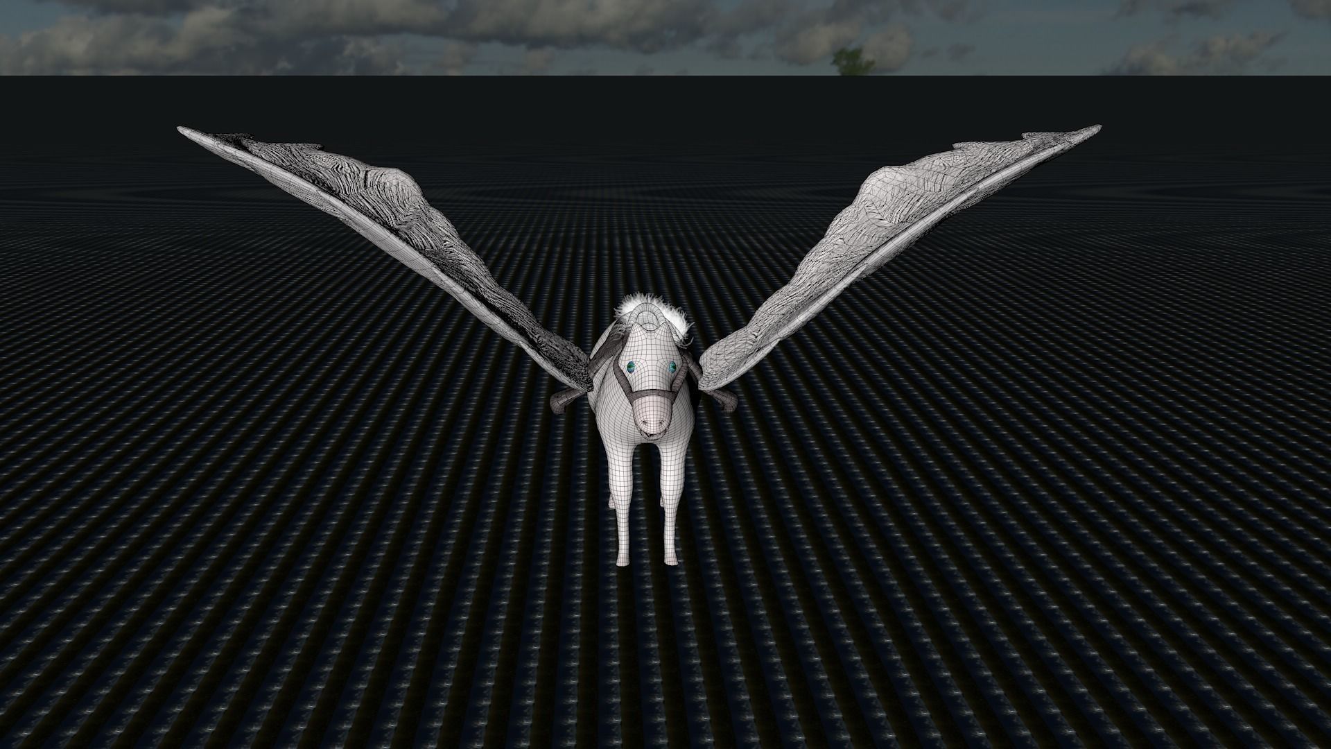 Flying Horse Games-Model Fly-Horse-039              Low-poly 3D model_5