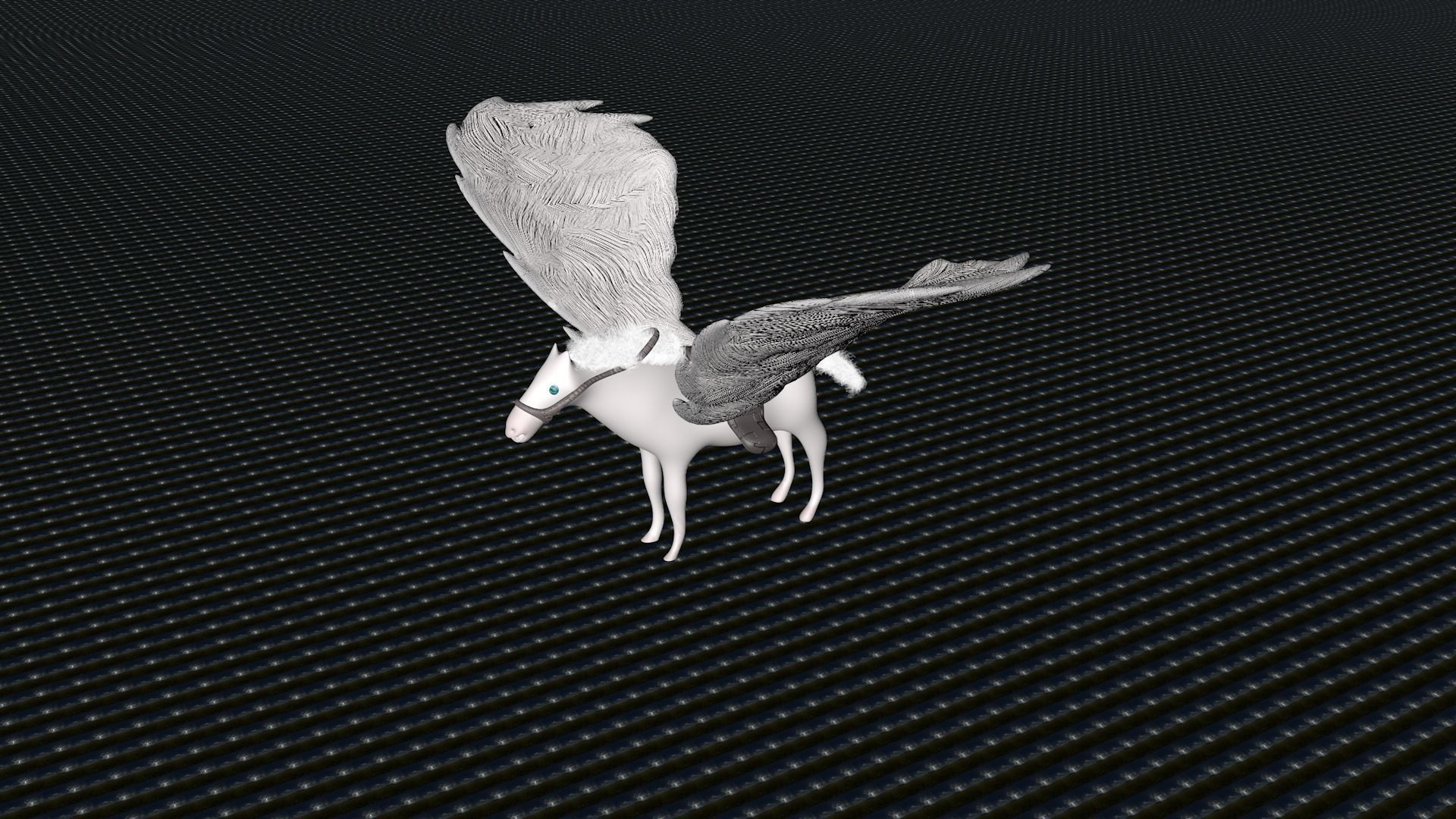 Flying Horse Games-Model Fly-Horse-039              Low-poly 3D model_4