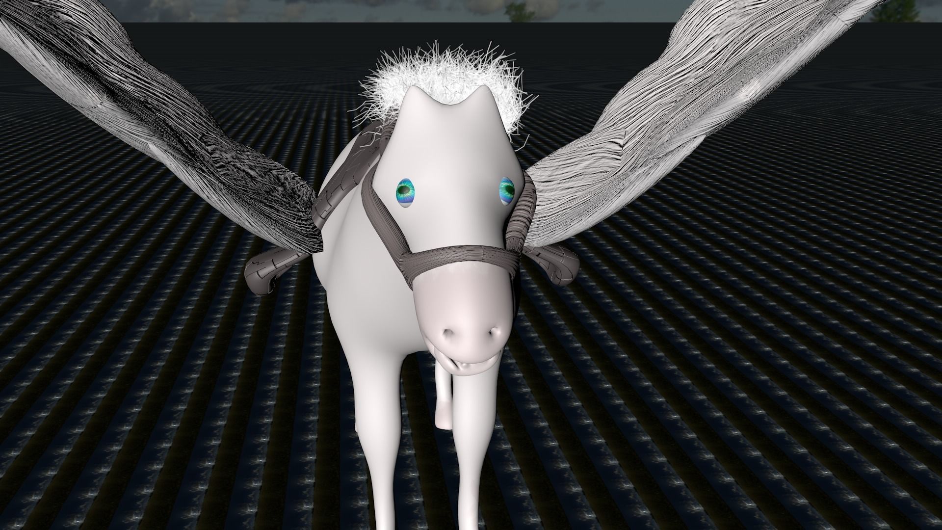 Flying Horse Games-Model Fly-Horse-039              Low-poly 3D model_2