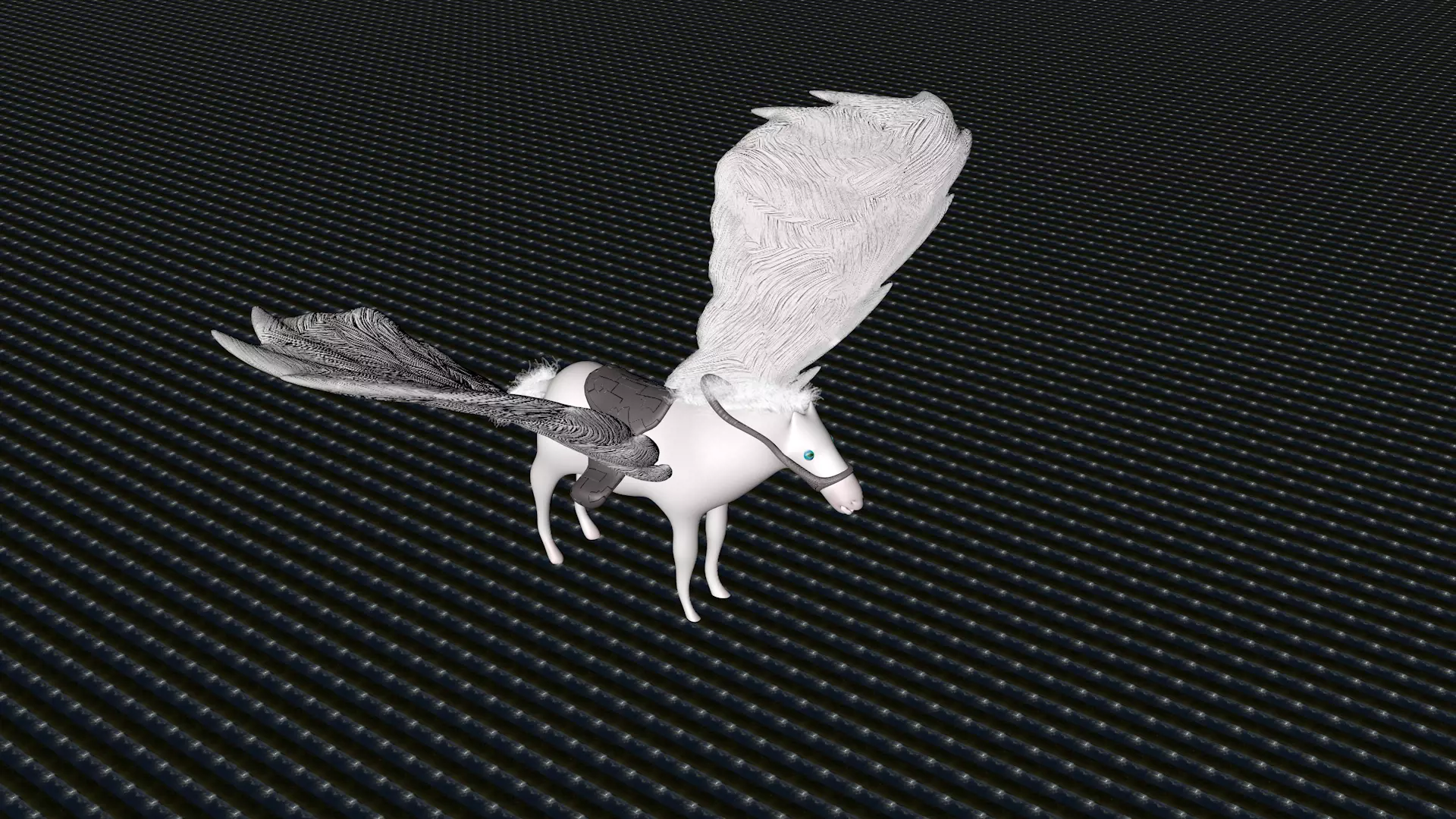 Flying Horse Games-Model Fly-Horse-039              Low-poly 3D model_0