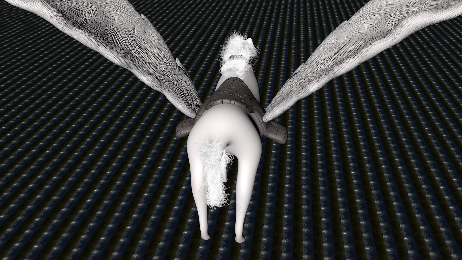 Flying Horse Games-Model Fly-Horse-039              Low-poly 3D model_3