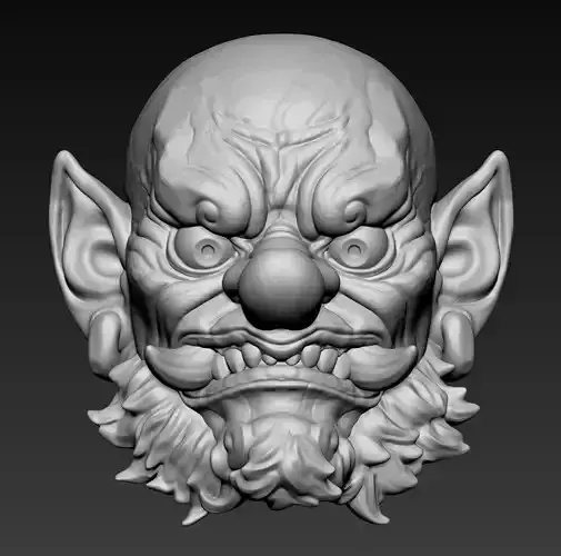 Oni YoKai Head 3D print model