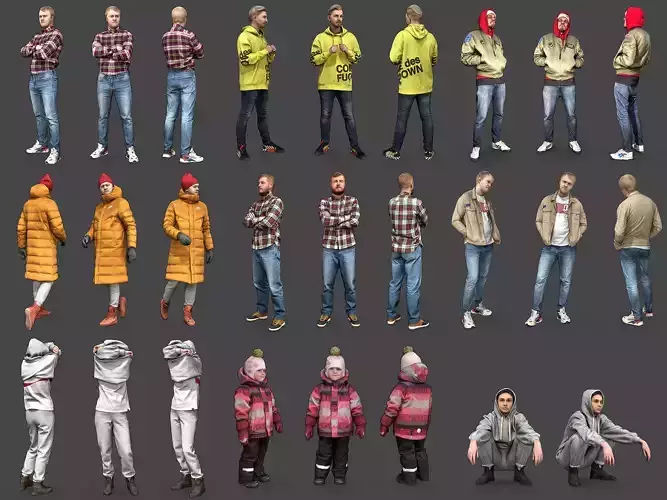 Stylized Characters Volume 2 3D Model Collection