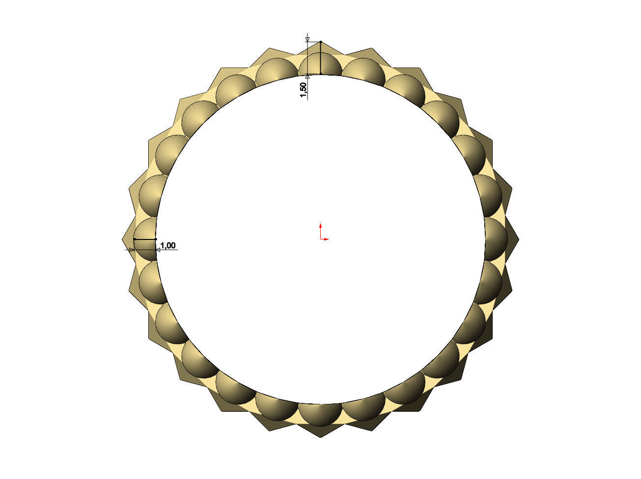 Studs and pyramids motif band size 5to10 3D print model_6