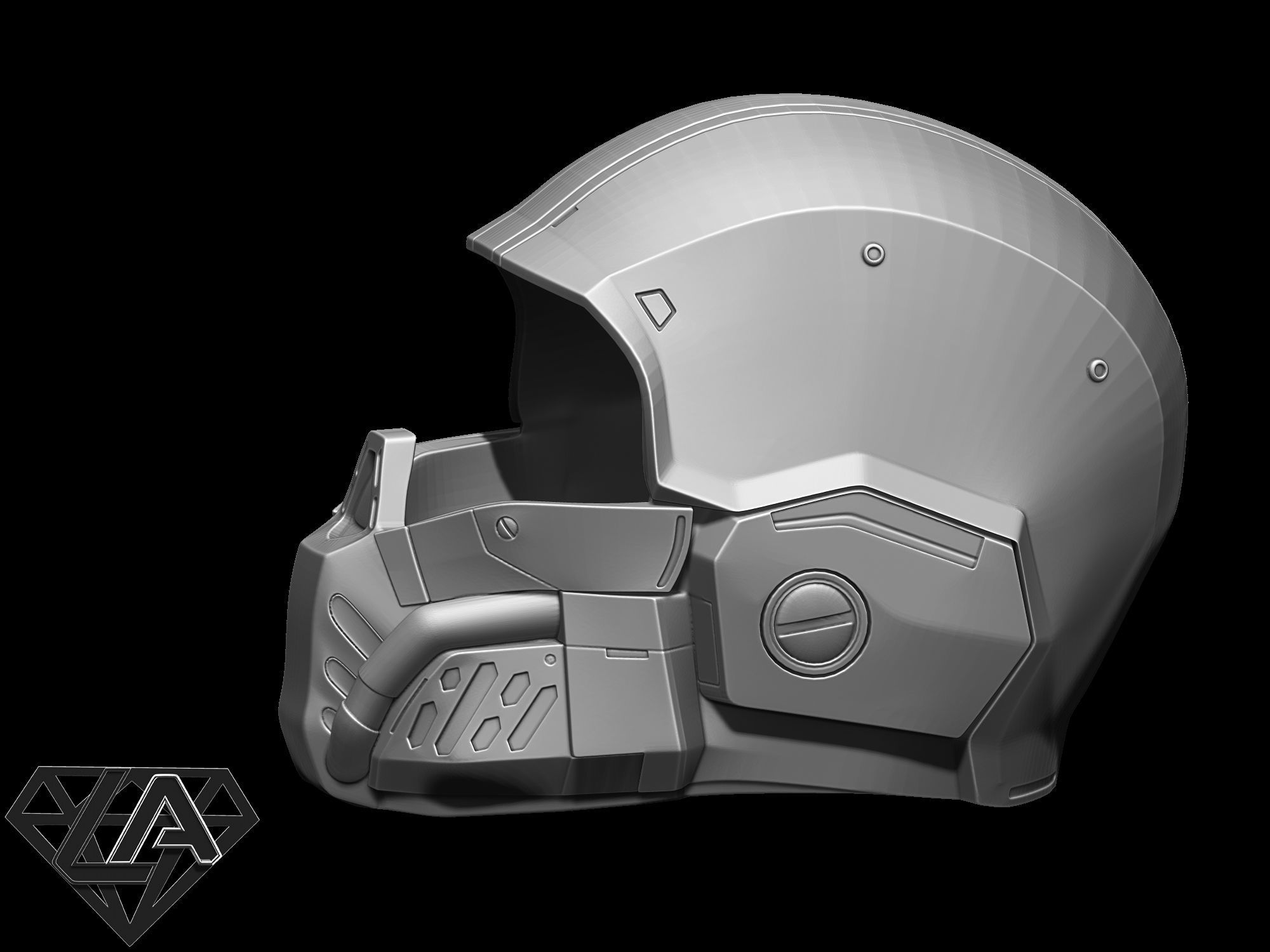 Destiny Argus custom helmet 3d model 3D print model_2