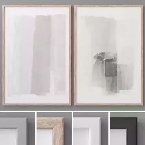 Photo Frames Set  150 3D model