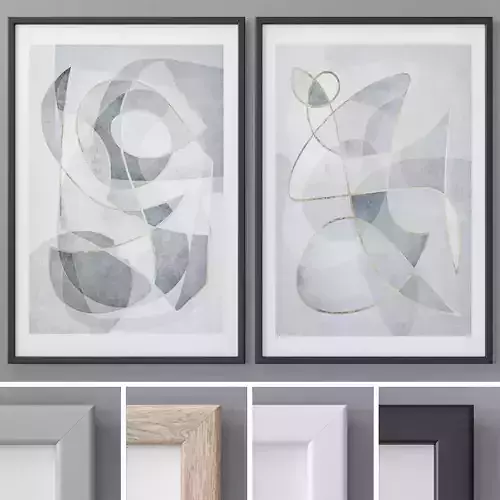 Photo Frames Set  152 3D model