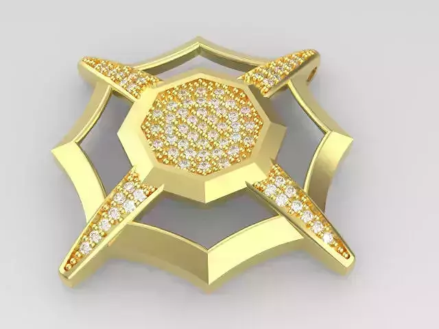 woman diamond   pendant four elements N00013