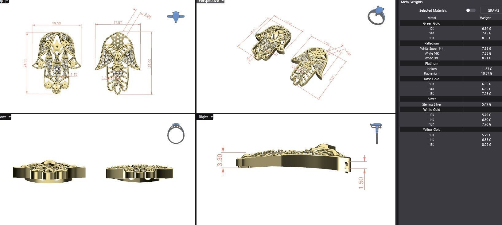 Hamse   pendant N00014 3D print model_8
