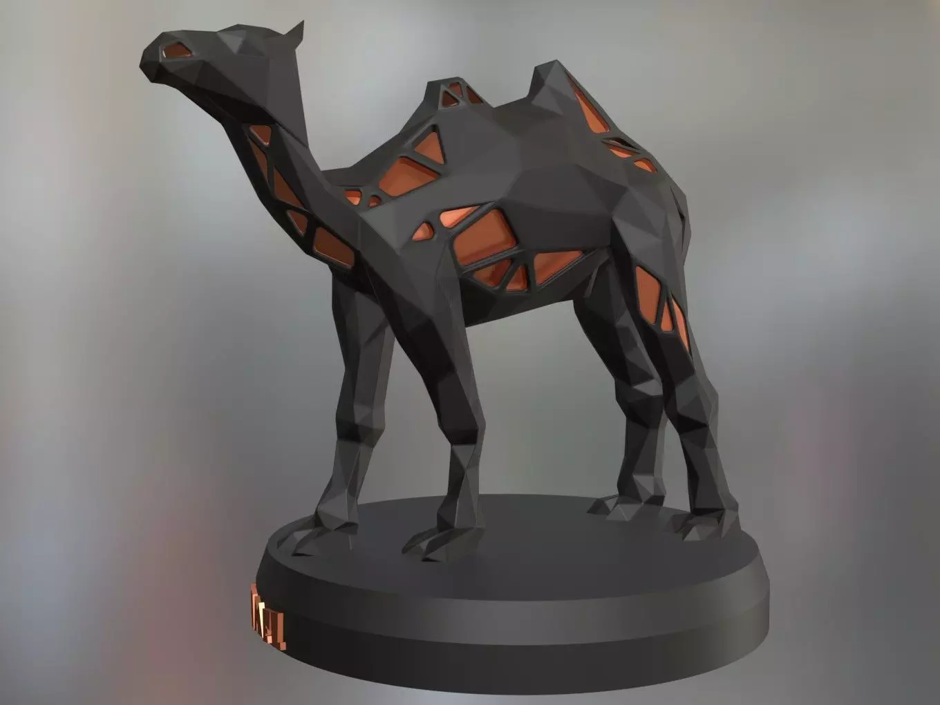 Voronoi Camel 3D print model_0