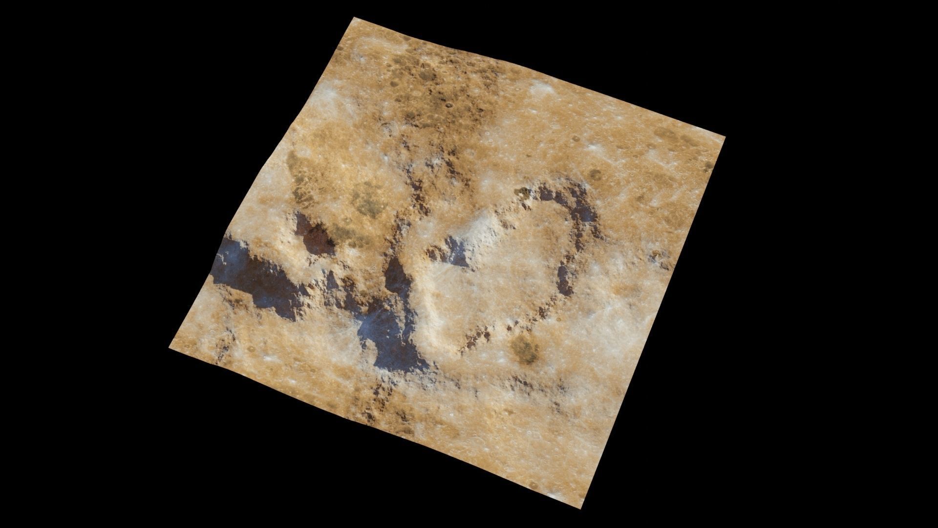 Planet Surface 3D model 2 Lod 3D model_6