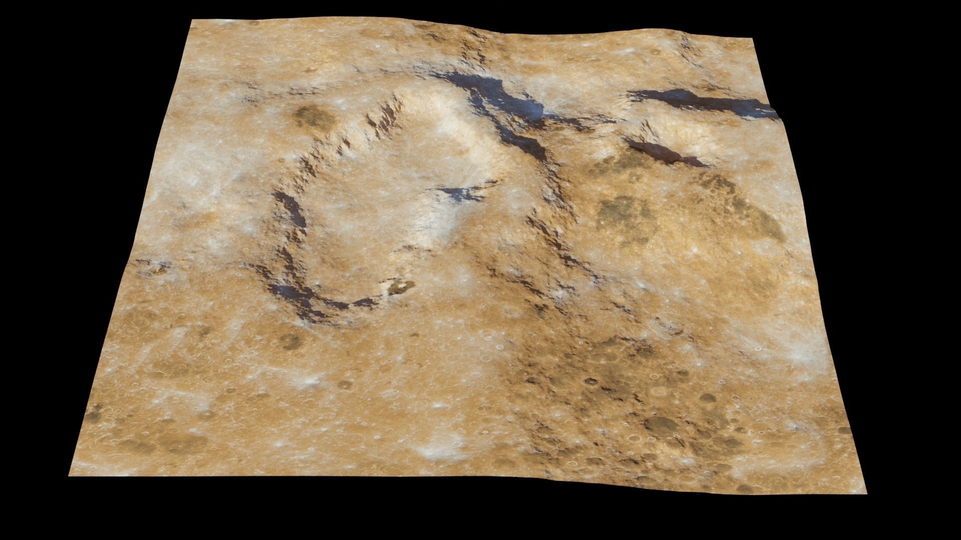 Planet Surface 3D model 2 Lod 3D model_3