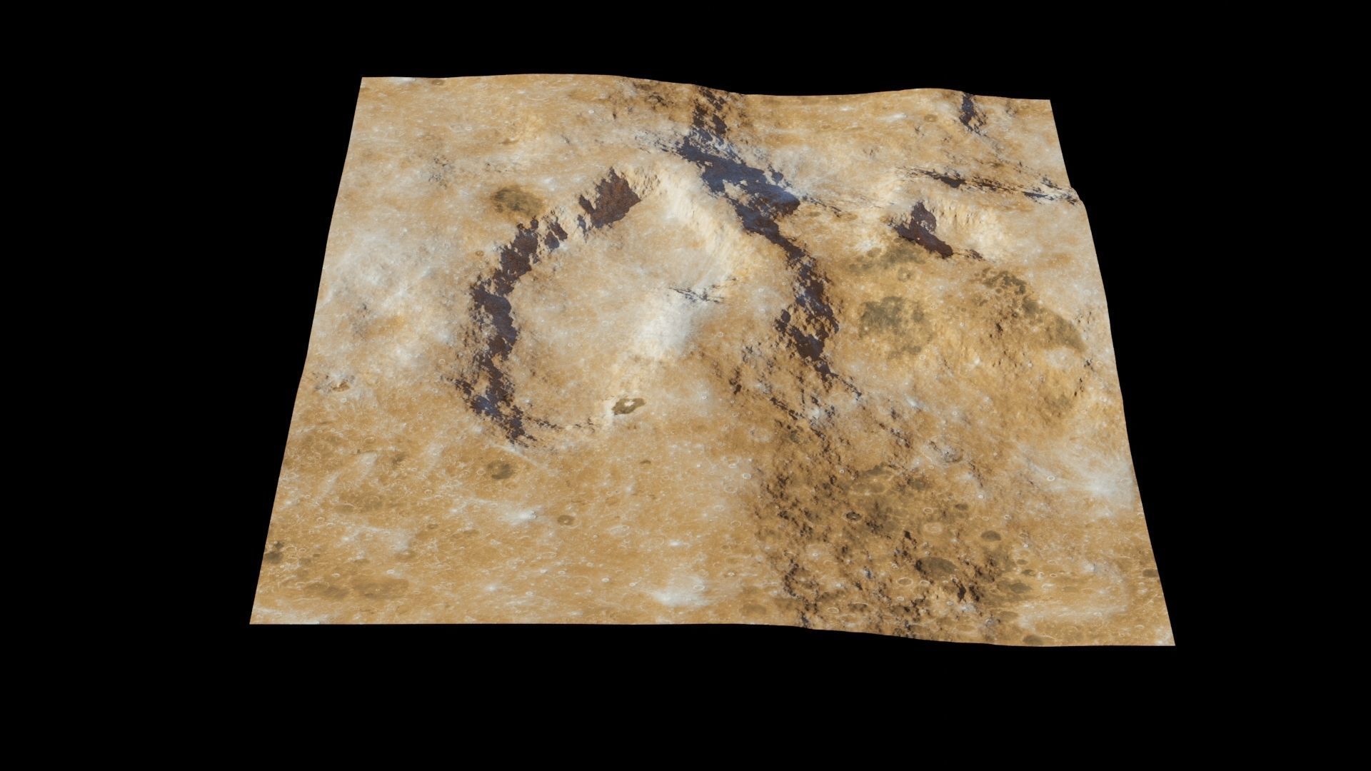 Planet Surface 3D model 2 Lod 3D model_8