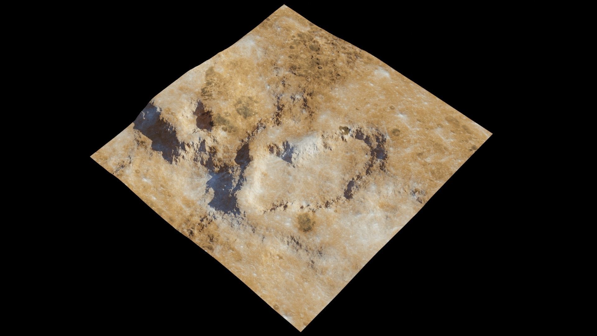 Planet Surface 3D model 2 Lod 3D model_1