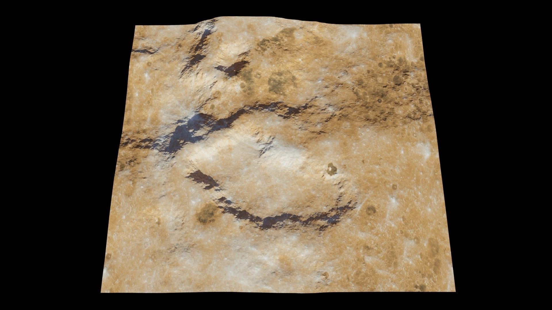 Planet Surface 3D model 2 Lod 3D model_9