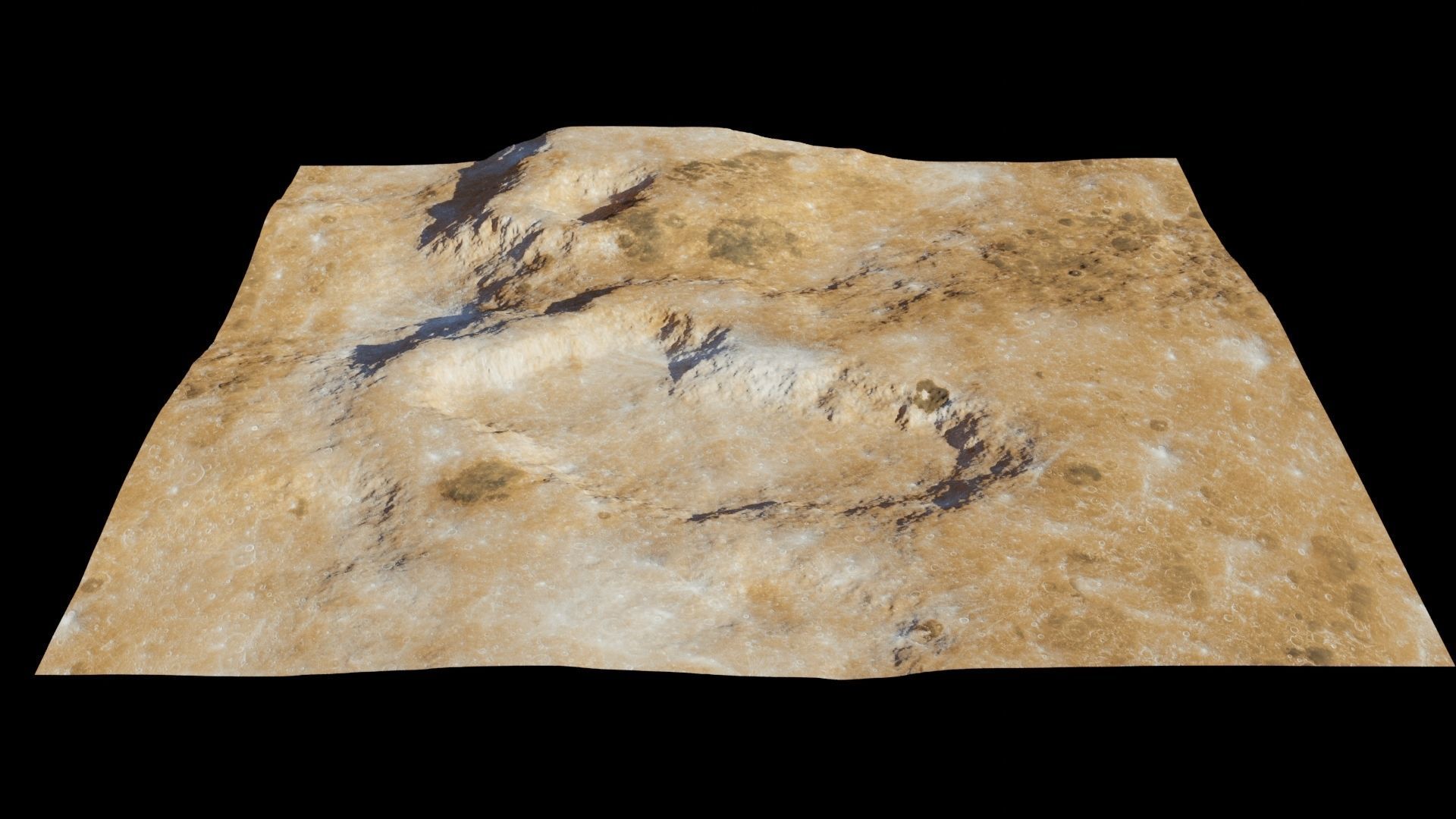 Planet Surface 3D model 2 Lod 3D model_16