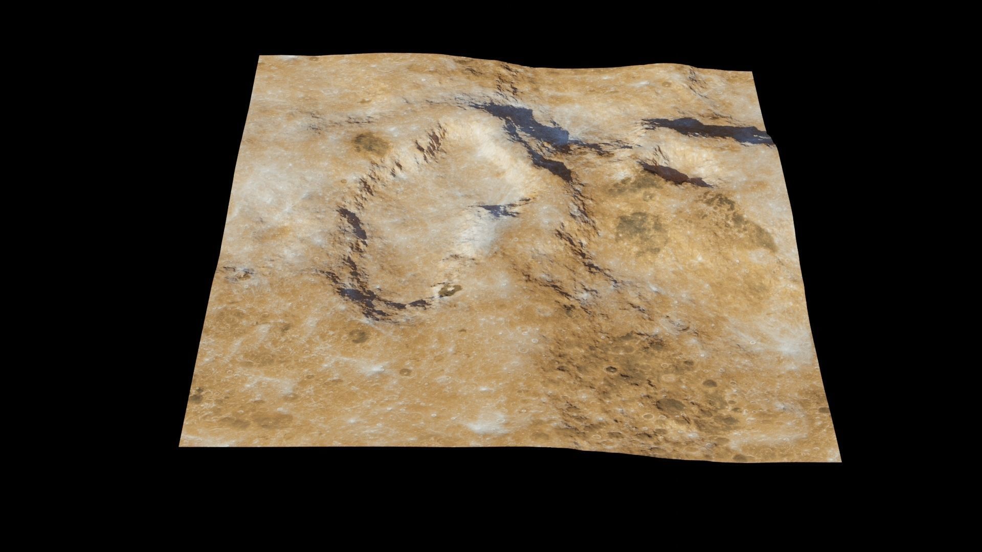Planet Surface 3D model 2 Lod 3D model_7