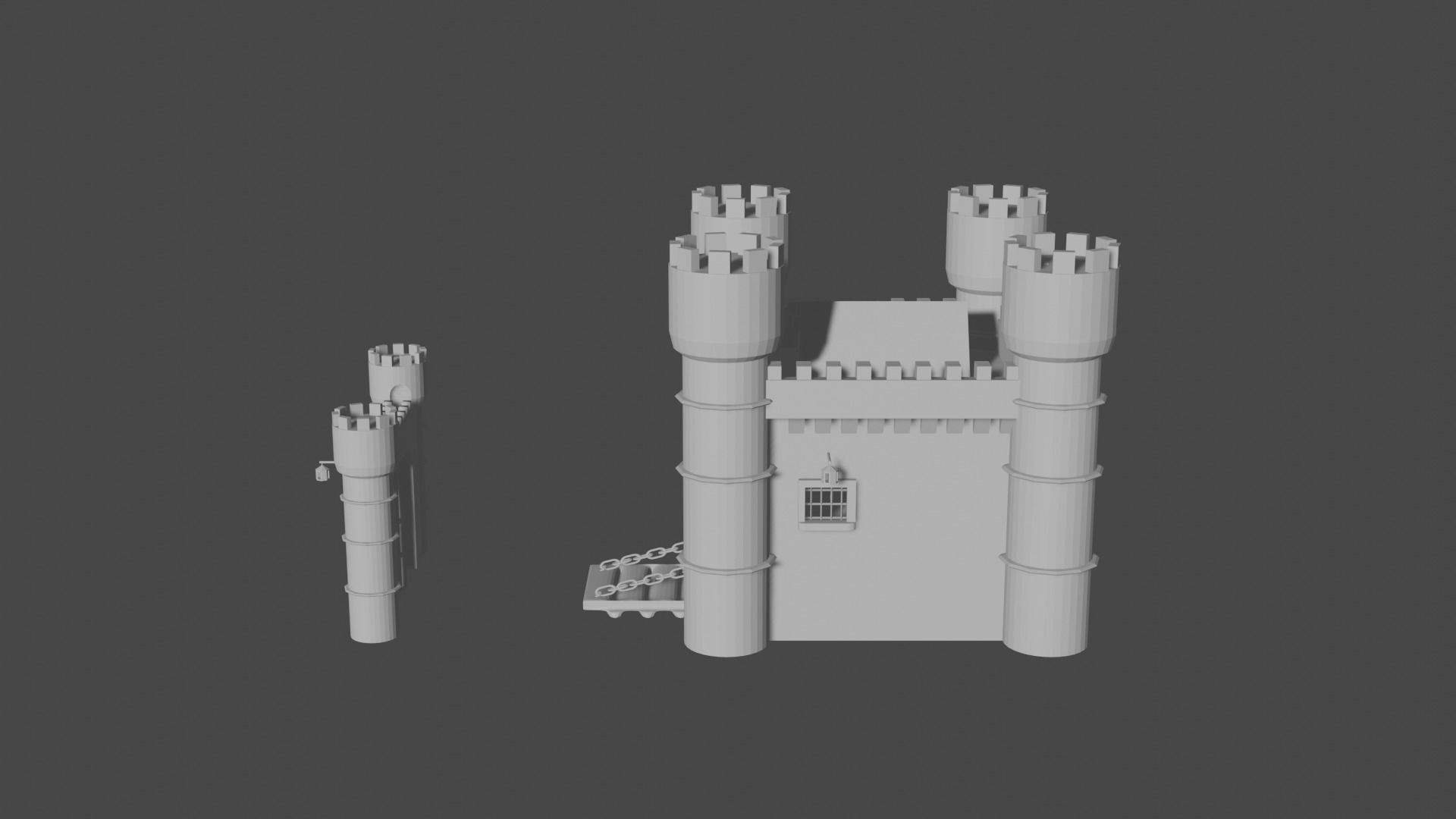 Medieval Castle Free 3D model_1