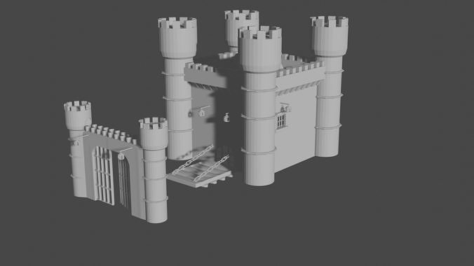 Medieval Castle Free 3D model
