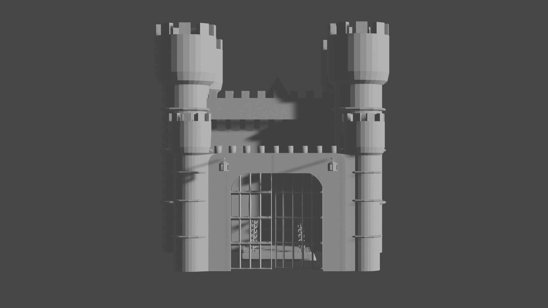 Medieval Castle Free 3D model_6