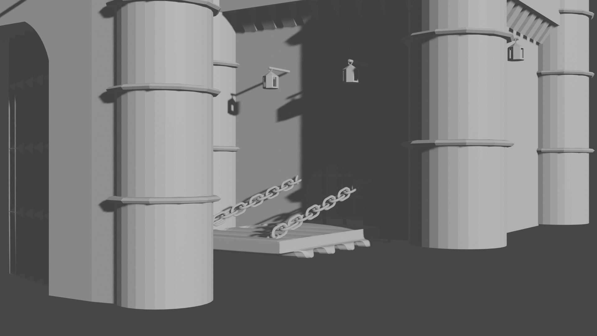 Medieval Castle Free 3D model_7