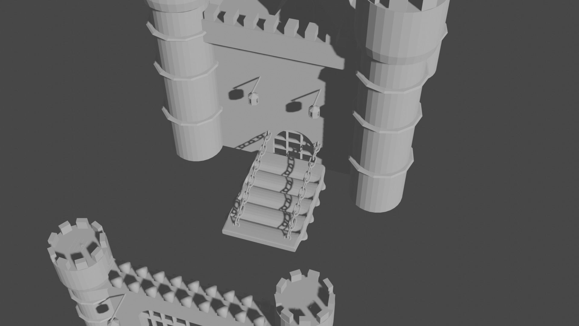 Medieval Castle Free 3D model_2