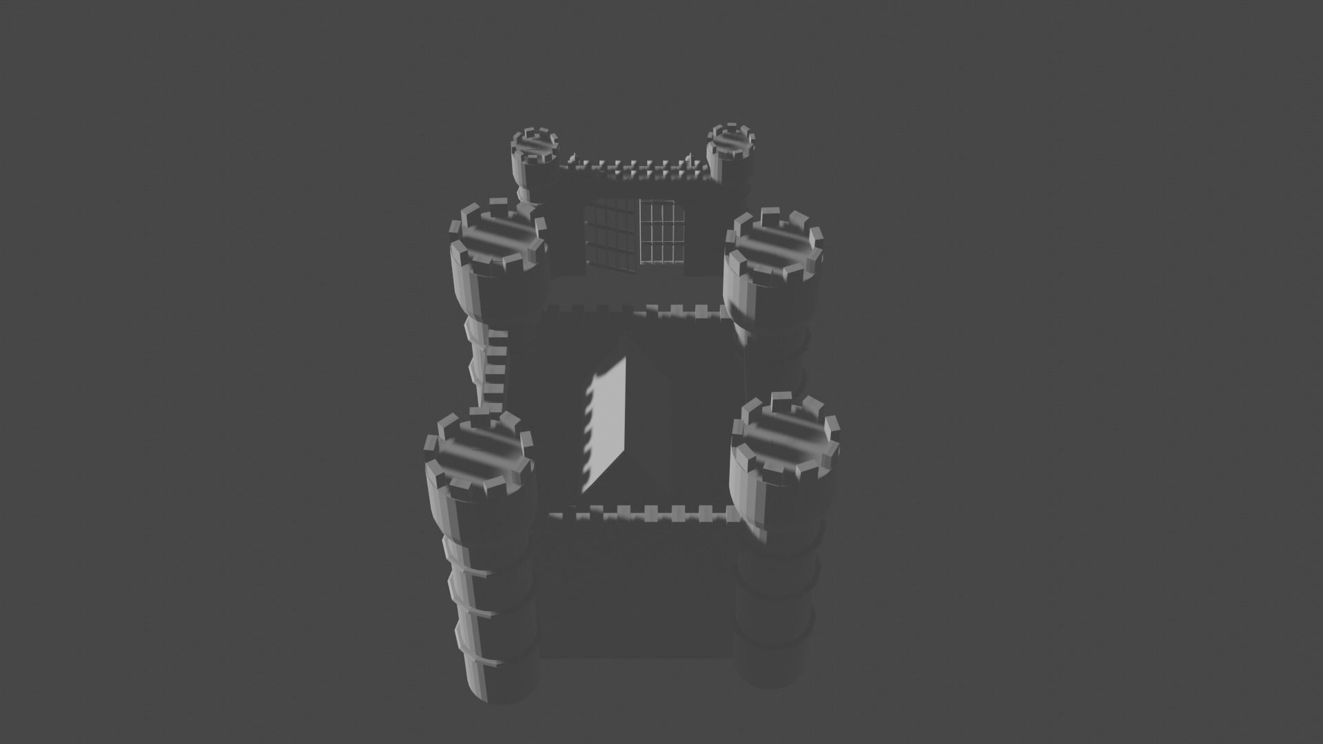 Medieval Castle Free 3D model_4