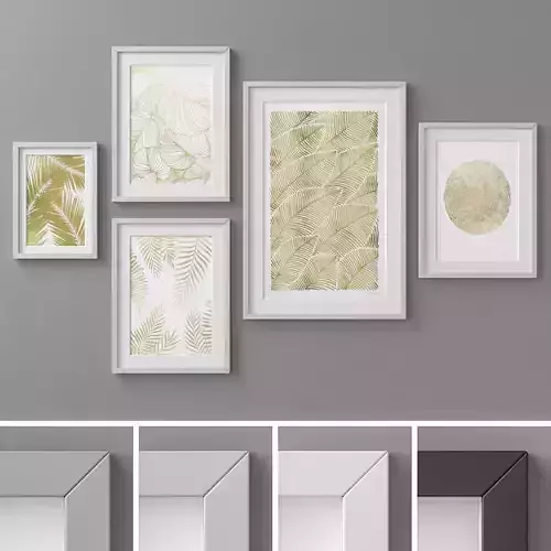 Photo Frames Set  164 3D model